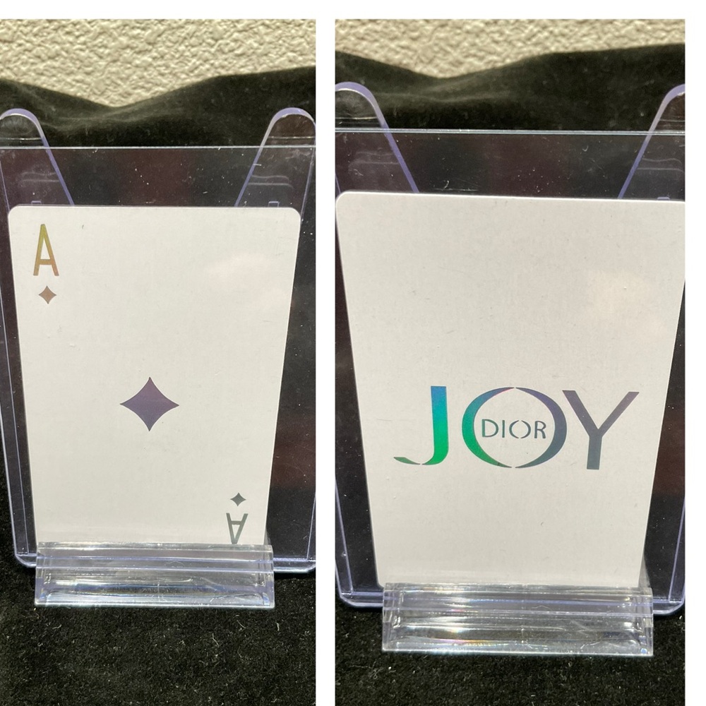 Christian Dior Authentic‎ Playing Card in Case - Ace Of Diamonds